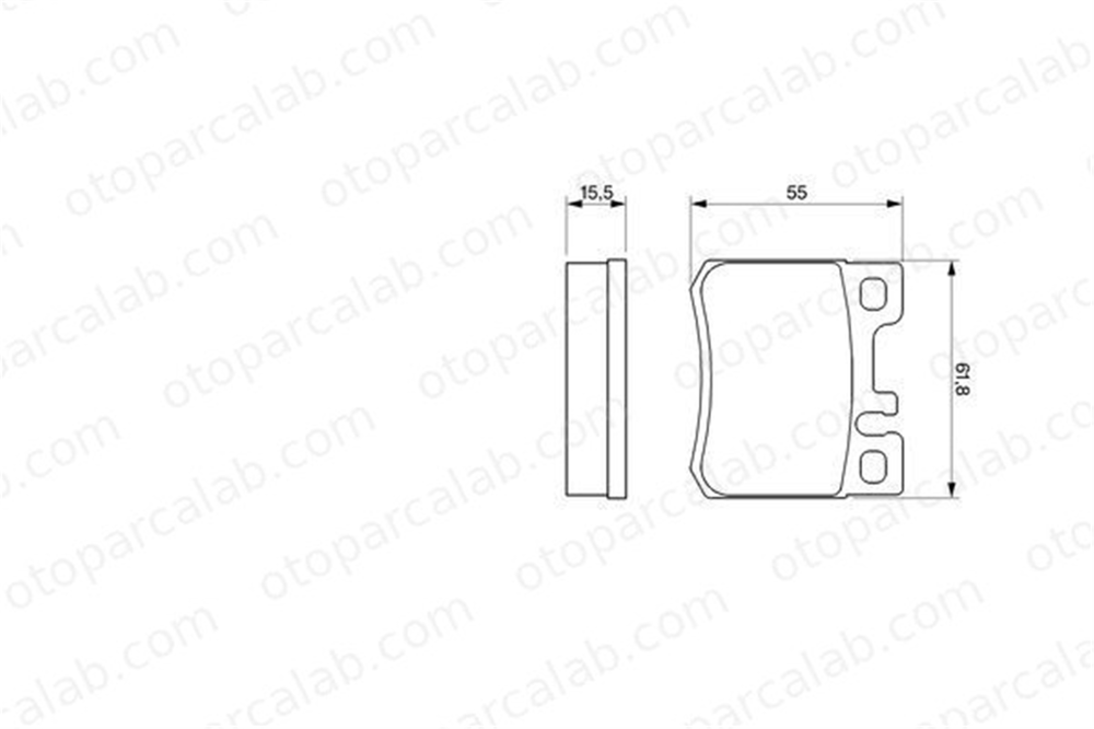 BOSCH 0 986 424 358 Fren Disk Balata Arka MERCEDES-BENZ 124 Sedan 124 Coupe A0024200120 24200020