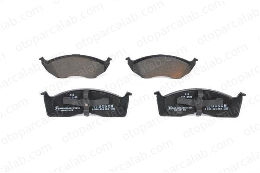 BOSCH 0 986 424 363 Fren Disk Balata Ön DODGE CARAVAN CHRYSLER NEON 101889S 0101889S