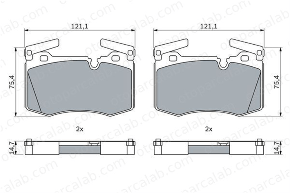 BOSCH 0 986 424 918 Fren Disk Balata Ön MINI MINI Cabrio MINI CLUBMAN M34116784726 34116784726
