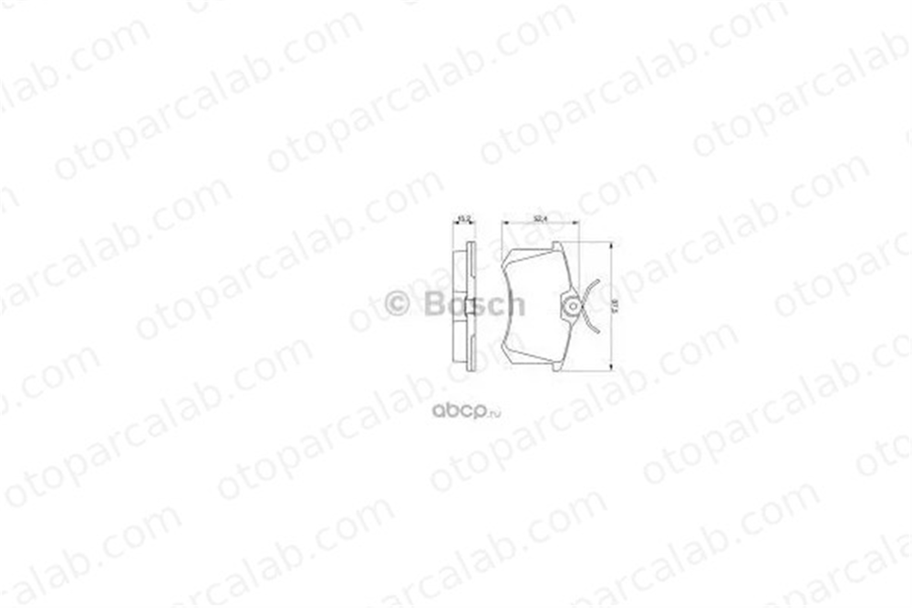 BOSCH 0 986 466 683 Fren Disk Balata Arka VW GOLF II JETTA II 191698451C 1H0698451B