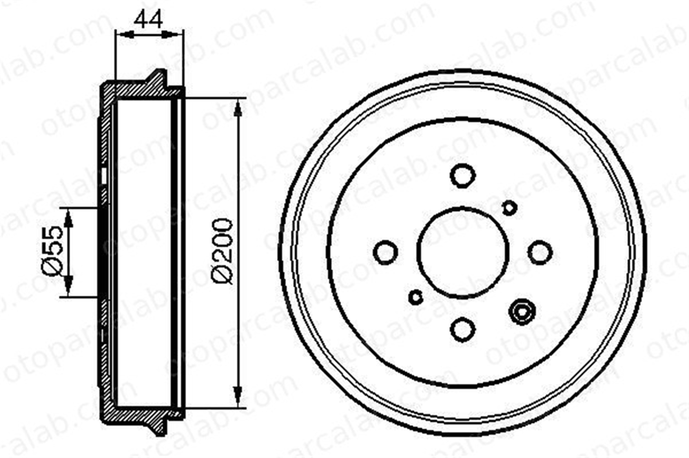 BOSCH 0 986 477 148 Kampana Arka Sağ veya Sol SUZUKI SPLASH SWIFT III 986477148 0 986 477 148