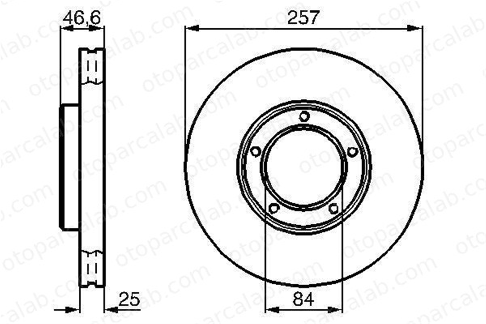 BOSCH 0 986 478 397 Fren Disk Ayna Ön Sağ ve Sol TOYOTA HILUX V Pick-up VW TARO 4351235180 43512YE010