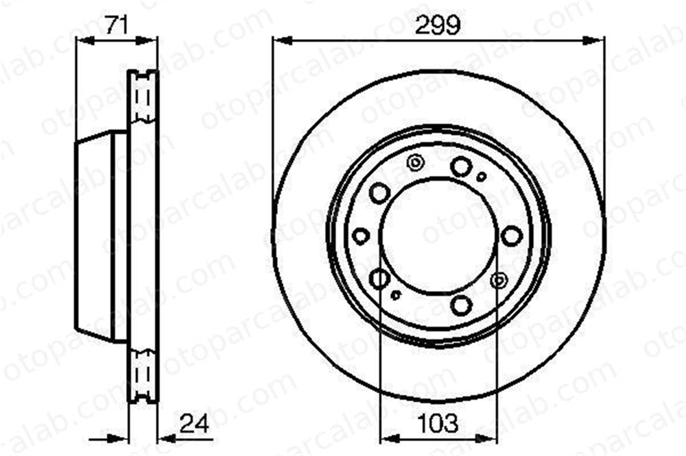 BOSCH 0 986 478 417 Fren Disk Ayna Arka Sağ ve Sol PORSCHE 928 AUDI 80 B4 Avant 8A0615601B 95135204101