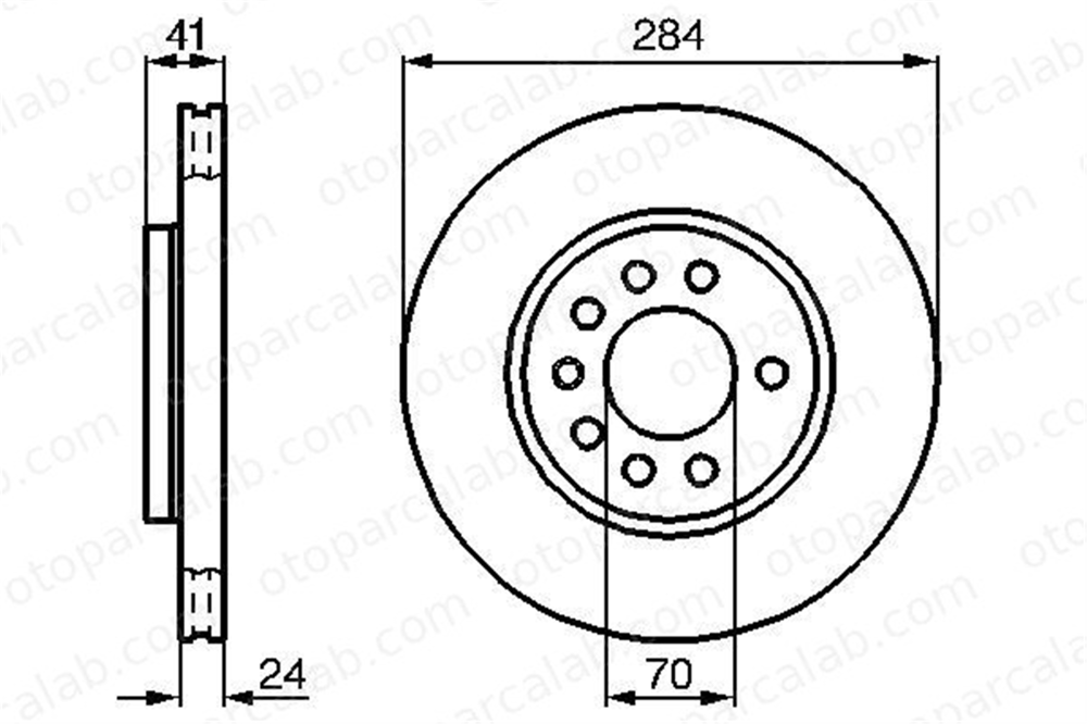 BOSCH 0 986 478 717 Fren Disk Ayna Ön Sağ ve Sol SAAB 900 II Coupe 900 II Cabrio 569047 90442513
