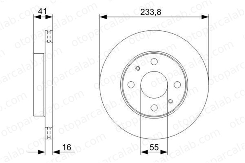 BOSCH 0 986 479 352 Fren Disk Ayna Ön Sağ ve Sol DAIHATSU SIRION YRV 4351297202 43512BZ030000