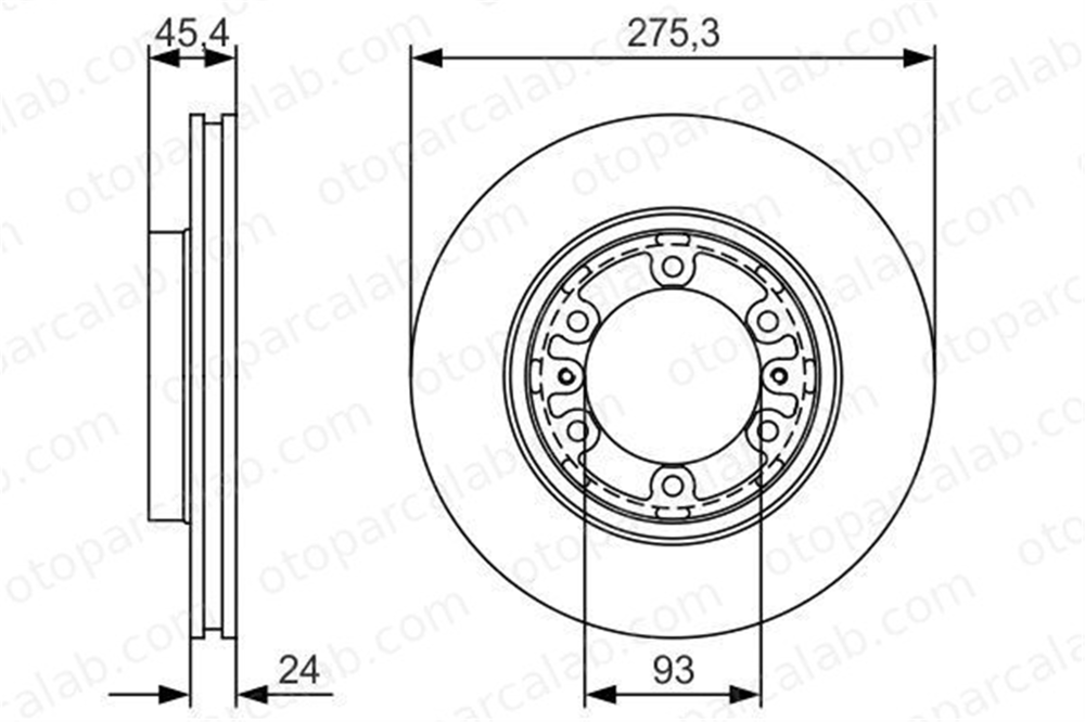 BOSCH 0 986 479 R40 Fren Disk Ayna Ön Sağ ve Sol HYUNDAI H-1 / STAREX Minibüs/Otobüs H-1 Panelvan/Van 986479R40 581294A020