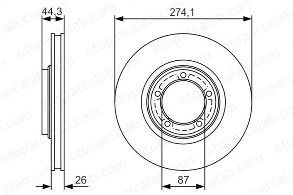 BOSCH 0 986 479 S79 Fren Disk Ayna Arka Sağ ve Sol HYUNDAI H-1 / STAREX Minibüs/Otobüs H-1 Panelvan/Van 581294F000