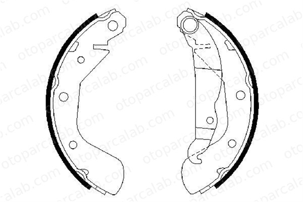 BOSCH 0 986 487 613 Fren Pabuçlu Balata Arka OPEL CORSA C Kasa/eğik arka CORSA C 1605041 9196291