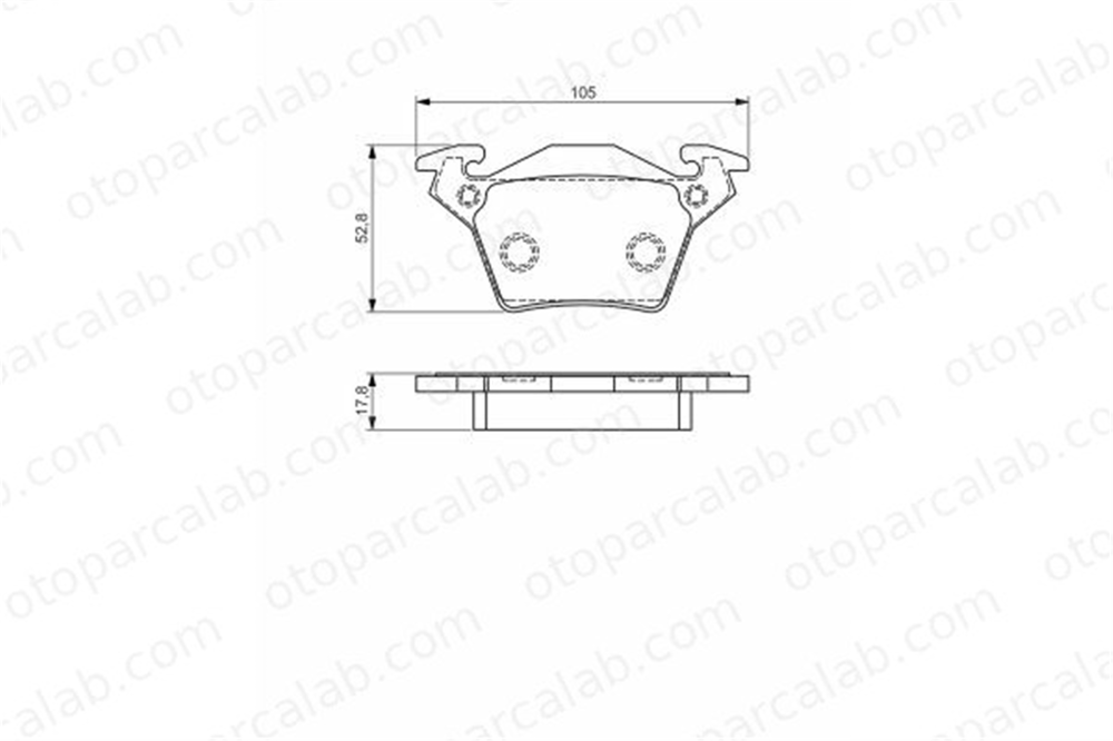 BOSCH 0 986 495 074 Fren Disk Balata Arka MERCEDES-BENZ VITO Minibüs/Otobüs VITO Panelvan/Van A0034200220 A0004214210
