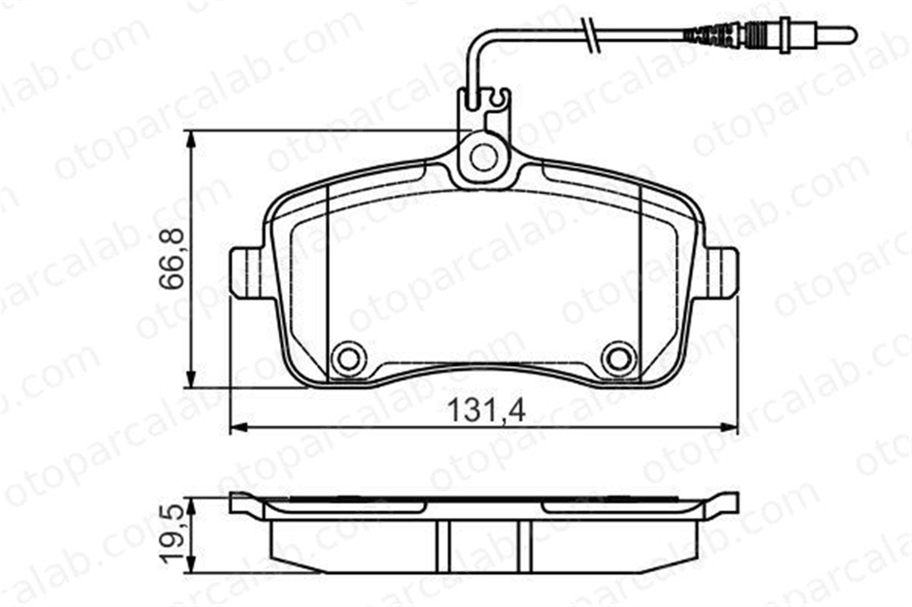 BOSCH 0 986 495 091 Fren Disk Balata Ön PEUGEOT 407 SW 407 425277 425335