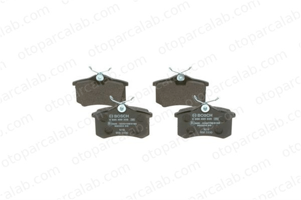 BOSCH 0 986 495 226 Fren Disk Balata Arka PEUGEOT 405 I VW GOLF III 1H0698451B 191698451C