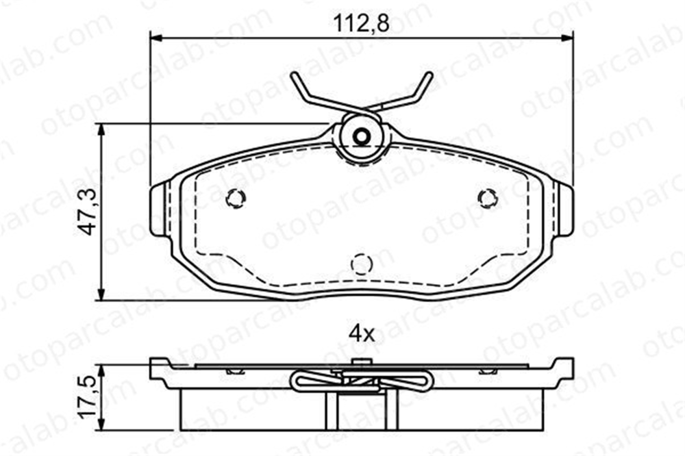 BOSCH 0 986 495 401 Fren Disk Balata Arka FORD USA MUSTANG Convertible MUSTANG Coupe 5R3Z2200B FOR8R3Z2200A