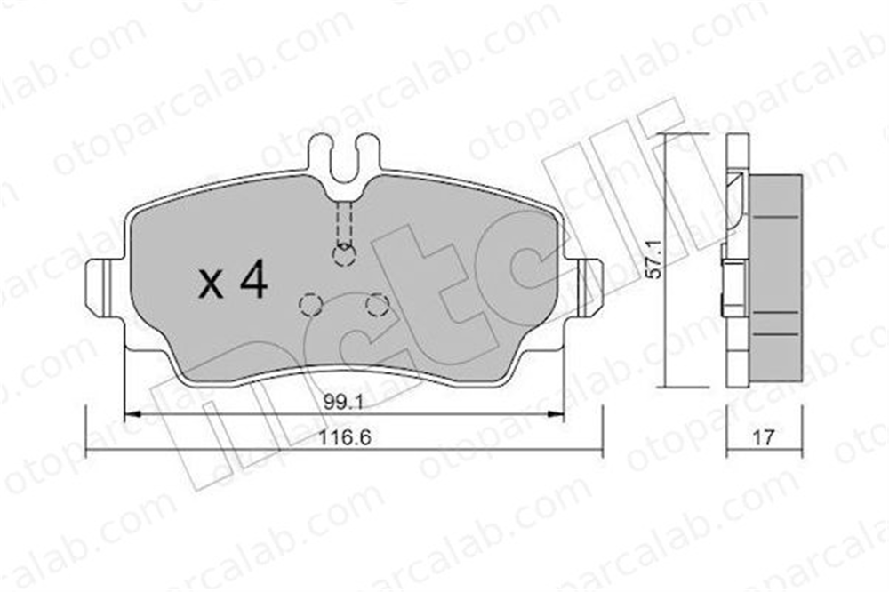 BOSCH 0 986 495 420 Fren Disk Balata Ön MERCEDES-BENZ A-SERISI 1684201220 1684201520
