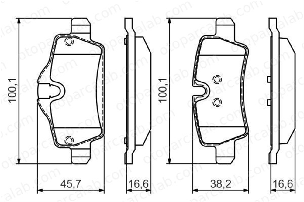 BOSCH 0 986 495 427 Fren Disk Balata Arka MINI MINI MINI Cabrio 34216861641 34216864488