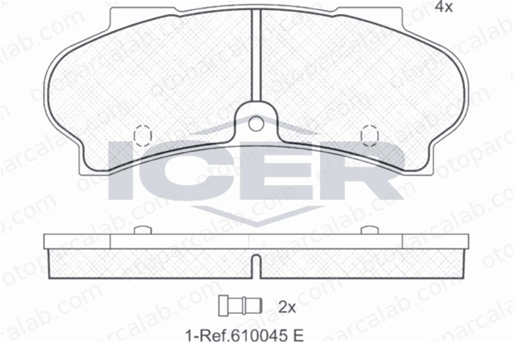 BOSCH 0 986 TB2 055 Fren Disk Balata Ön PEUGEOT J7 Panelvan/Van J7 Minibüs/Otobüs 424574 425012