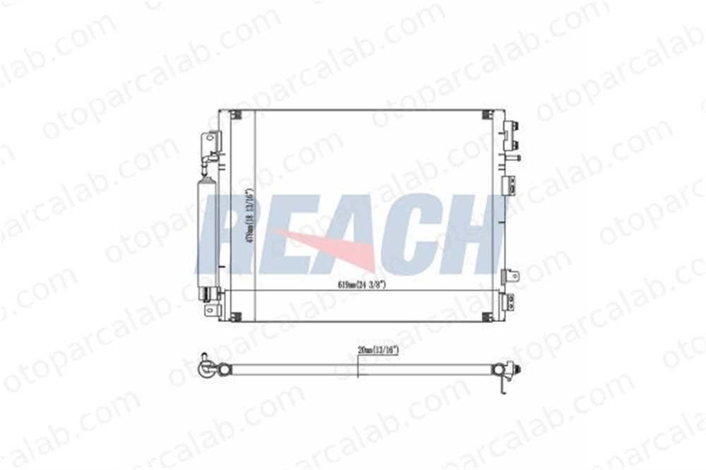 BOSCH 1 986 AD2 362 Klima Radyatörü CHRYSLER 300C Touring 300C 68050127AA 68050127AB