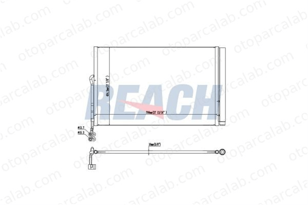 BOSCH 1 986 AD2 382 Klima Radyatörü PORSCHE CAYENNE VW TOUAREG 95857311100 95857311102