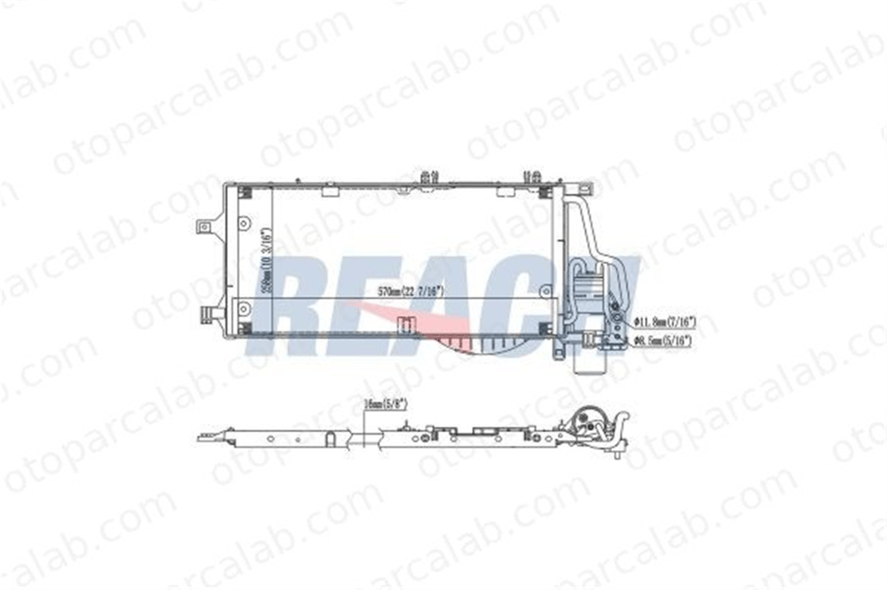 BOSCH 1 986 AD2 405 Klima Radyatörü OPEL COMBO Kasa/büyük limuzin COMBO Tour 93177423 1850093