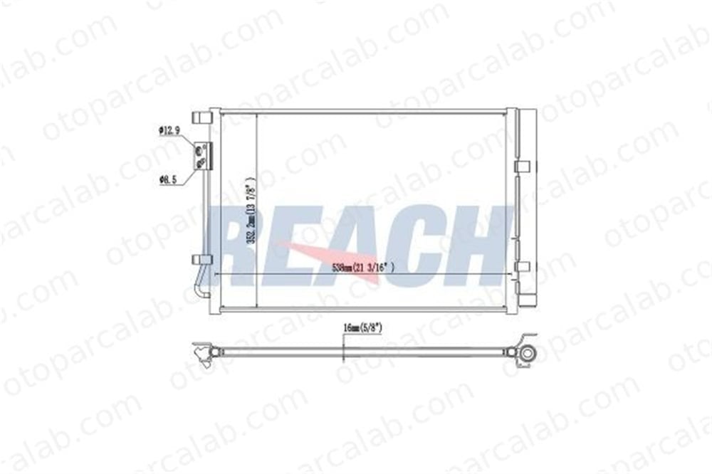 BOSCH 1 986 AD2 410 Klima Radyatörü HYUNDAI i20 II i20 II Coupe 97606C8000 97606C8050