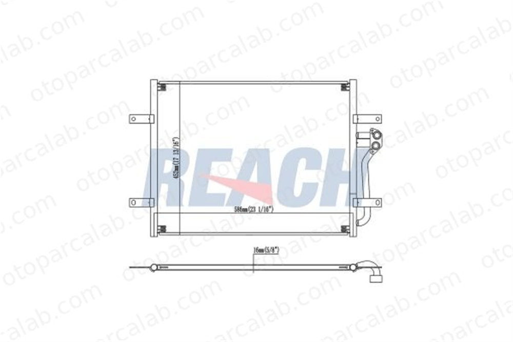 BOSCH 1 986 AD2 445 Klima Radyatörü VW GOLF VII MAN TGE Panelvan/Van 5QE816411A 5QE816411K