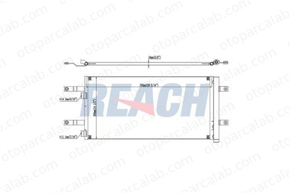 BOSCH 1 986 AD2 454 Klima Radyatörü MAN F90 TGS I 81619206041