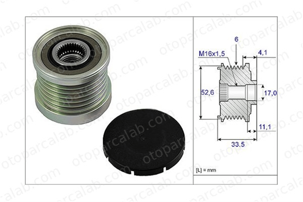 BOSCH 1 986 AE0 448 Alternatör Kasnağı PORSCHE 911 911 Cabrio 99760315400