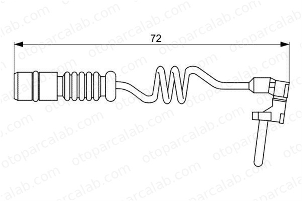 BOSCH 1 987 473 057 Balata İkaz Kablosu Arka MERCEDES-BENZ G-SERISI G-SERISI Cabrio A2025400717 2025400717