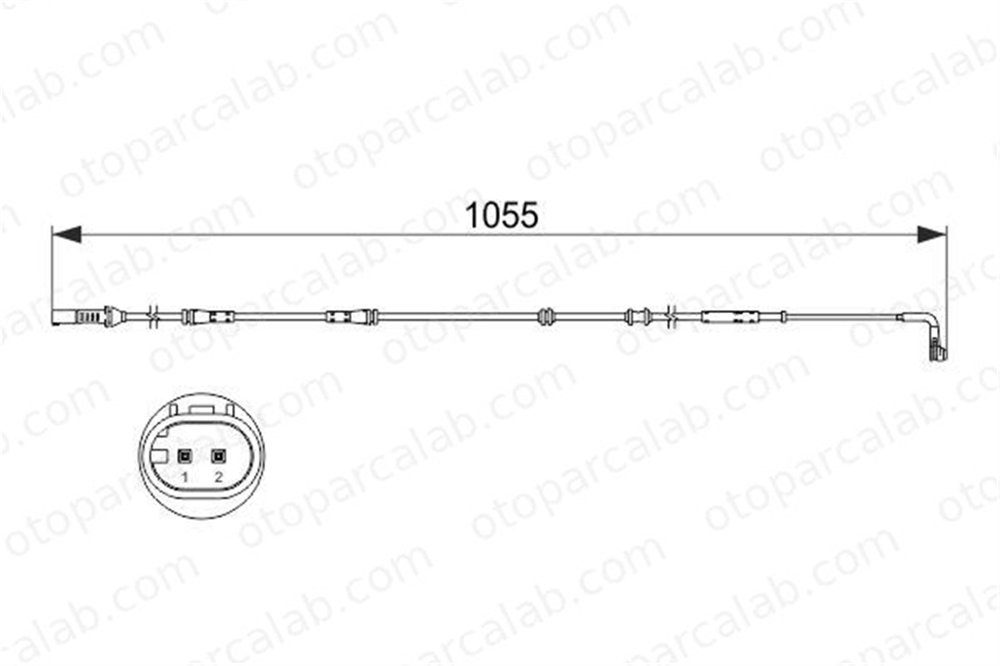BOSCH 1 987 473 507 Balata İkaz Kablosu Arka BMW 7 34356775858