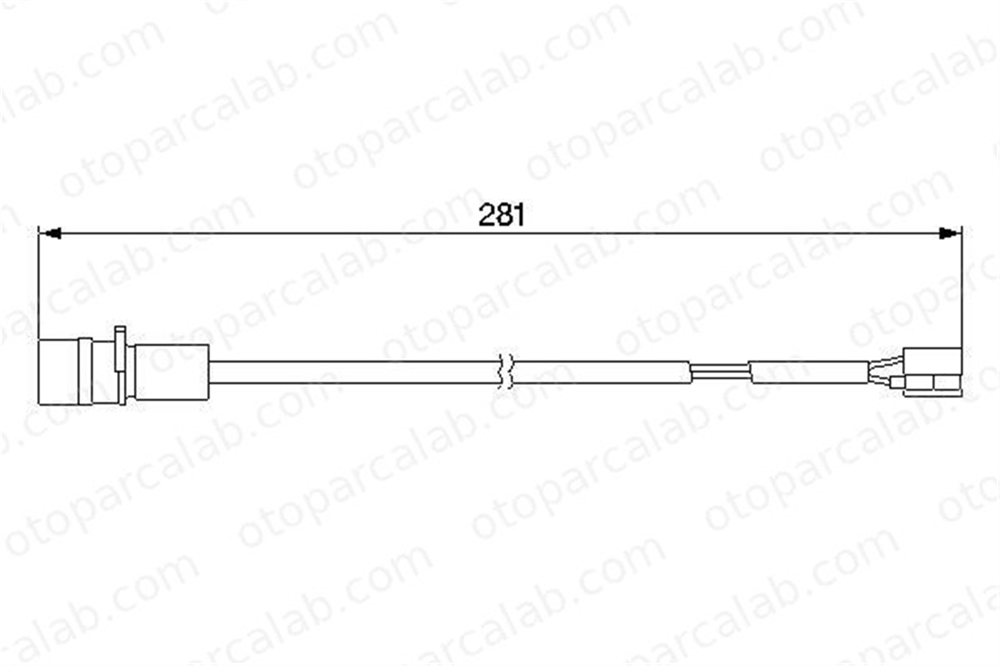 BOSCH 1 987 474 924 Balata İkaz Kablosu Ön veya Arka PORSCHE 911 Cabrio 911 94461221100 94461221102