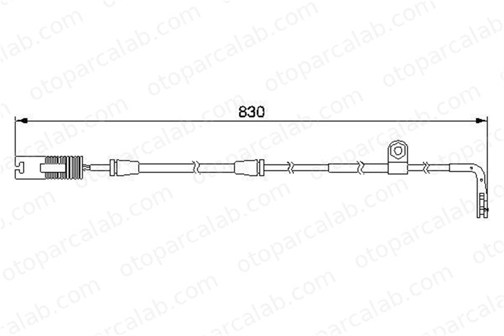 BOSCH 1 987 474 958 Balata İkaz Kablosu Ön BMW 5 5 Touring 34352229018 34351163065