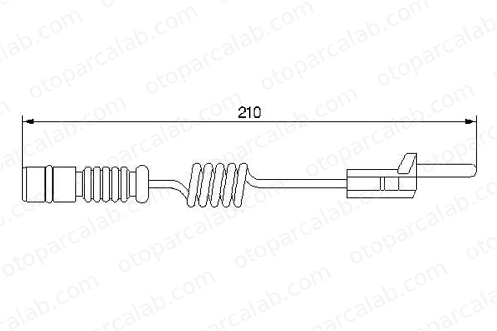 BOSCH 1 987 474 969 Balata İkaz Kablosu Ön veya Arka MERCEDES-BENZ G-SERISI SPRINTER 4-t Panelvan/Van A9015400017 2D0919351