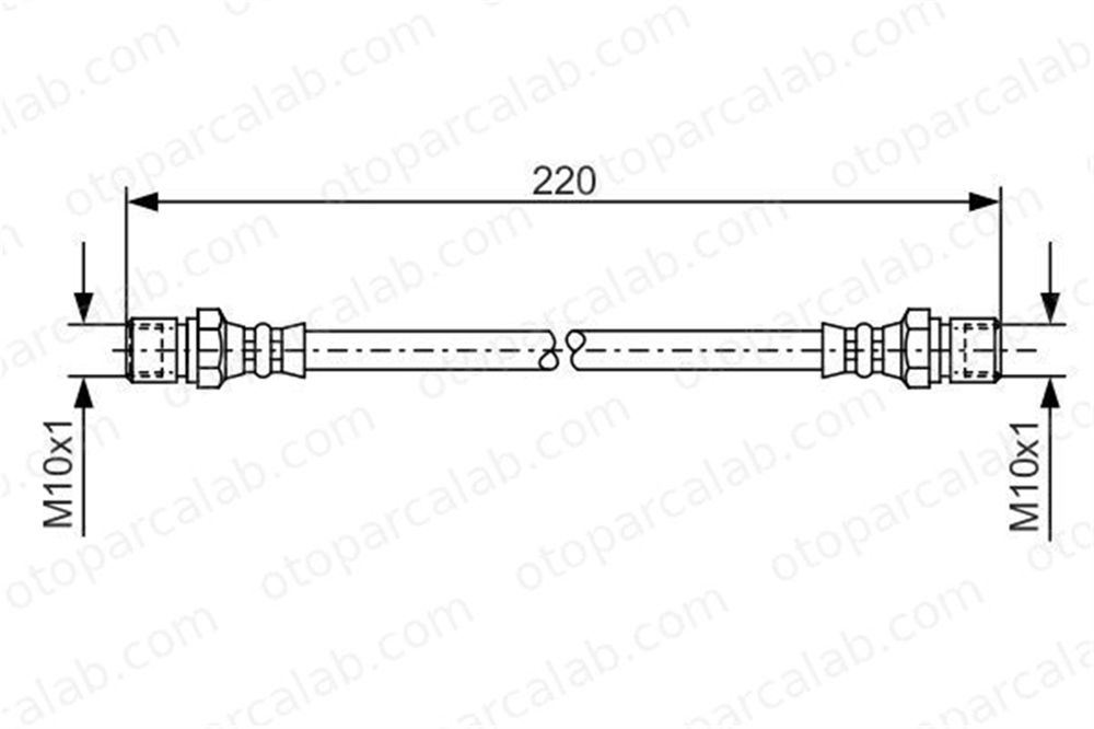 BOSCH 1 987 476 090 Fren Hortumu Arka Sağ veya Sol DAEWOO LANOS LANOS Sedan 1987476090 96215570