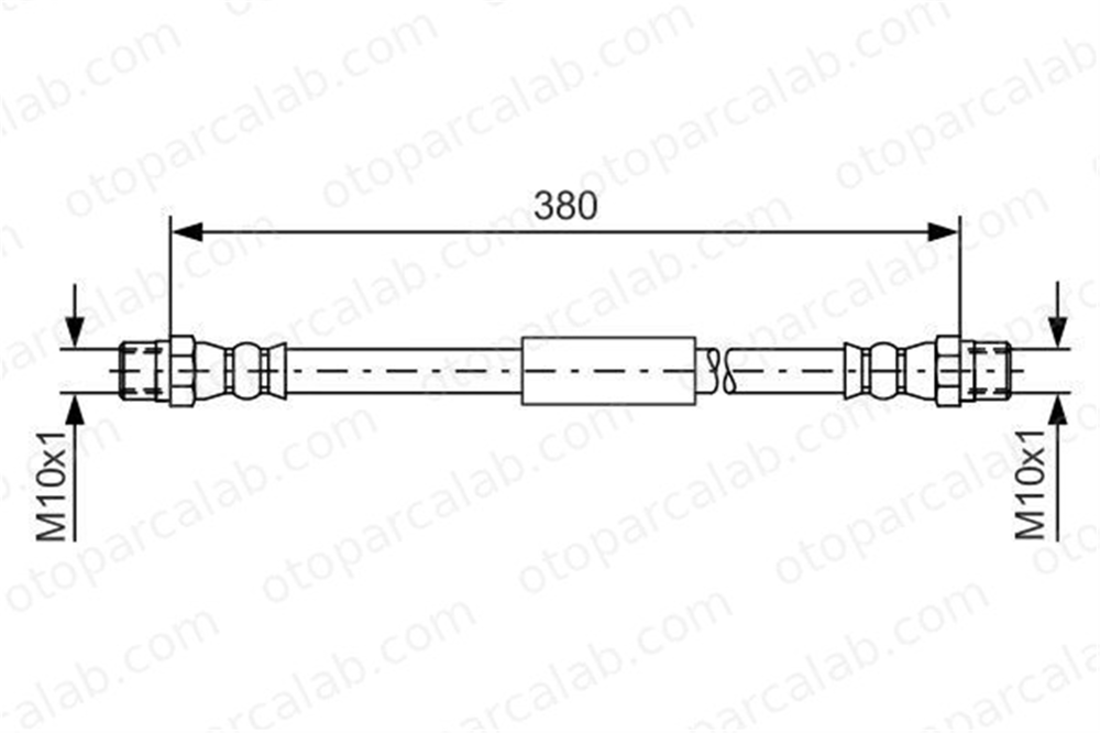 BOSCH 1 987 476 138 Fren Hortumu Ön Sağ veya Sol VW TRANSPORTER T3 Minibüs/Otobüs TRANSPORTER T3 Panelvan/Van 1987476138 1568860