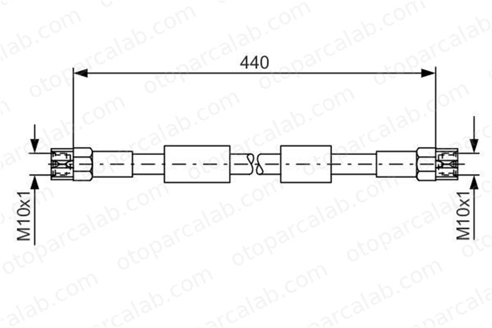 BOSCH 1 987 476 139 Fren Hortumu Ön Sağ veya Sol VW TRANSPORTER T3 Minibüs/Otobüs TRANSPORTER T3 Panelvan/Van 1987476139 251611775B
