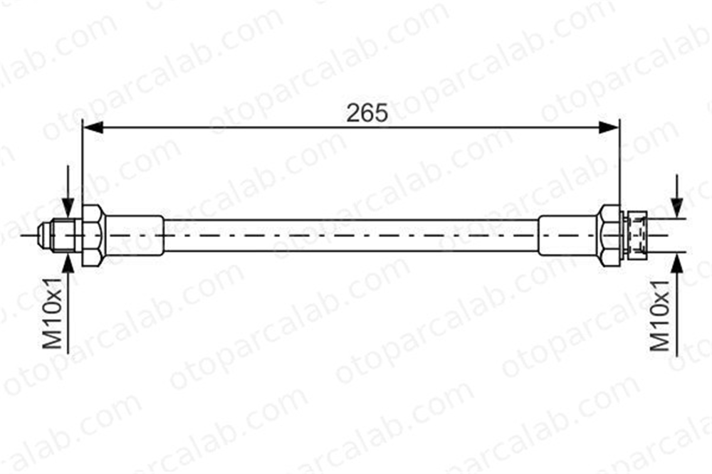 BOSCH 1 987 476 244 Fren Hortumu Arka Sağ veya Sol FIAT DUCATO Panorama CITROËN C25 Panelvan/Van 1987476244 4477793