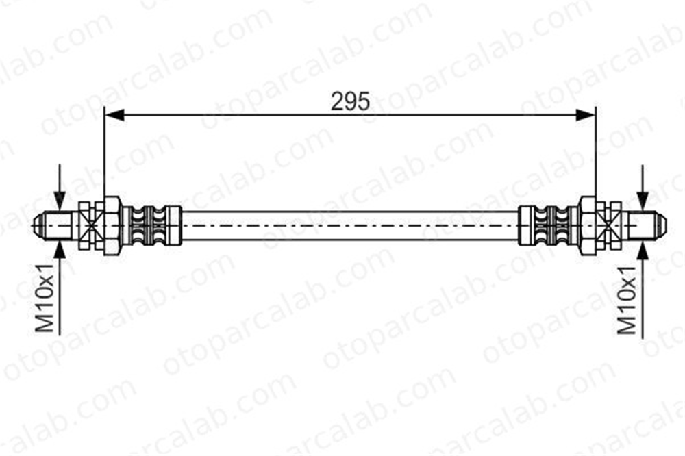BOSCH 1 987 476 382 Fren Hortumu Arka Sağ veya Sol FORD FIESTA III SIERRA II 1987476382 1027745