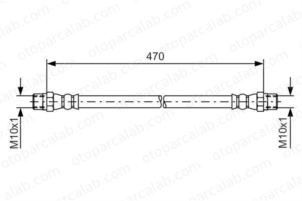 BOSCH 1 987 476 392 Fren Hortumu Ön Sağ veya Sol MERCEDES-BENZ T1 Platform şasi SPRINTER 4-t Panelvan/Van 1987476392 14289535