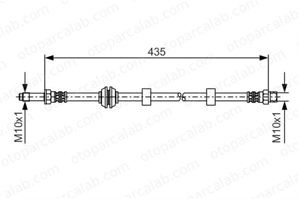 BOSCH 1 987 476 415 Fren Hortumu Ön Sağ veya Sol SEAT IBIZA II CORDOBA 1H0611701 6K0611701