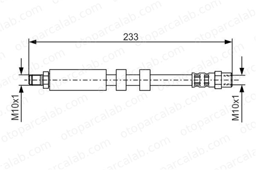 BOSCH 1 987 476 418 Fren Hortumu Arka Sağ veya Sol AUDI A6 C4 A6 C4 Avant 1987476418 4A0611775