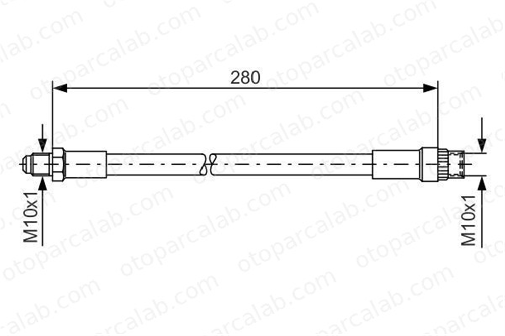 BOSCH 1 987 476 424 Fren Hortumu Ön Sağ veya Sol RENAULT 19 II Chamade 19 I 7700832611