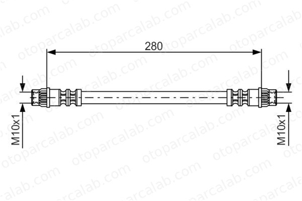 BOSCH 1 987 476 517 Fren Hortumu Arka Sağ veya Sol RENAULT 21 Sedan LAGUNA I Grandtour 6001547820 6001551097