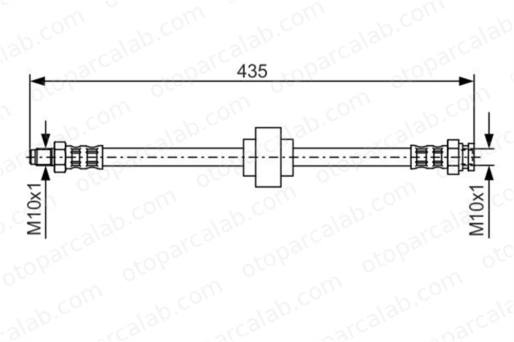 BOSCH 1 987 476 521 Fren Hortumu Ön Sağ veya Sol PEUGEOT 205 II 505 1987476521 480631