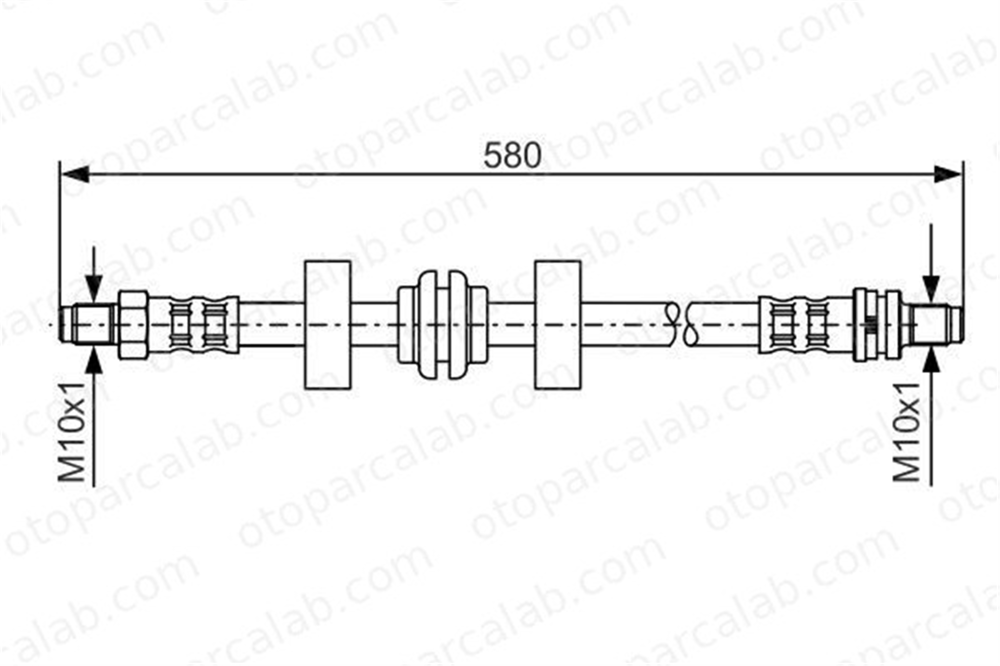 BOSCH 1 987 476 602 Fren Hortumu Arka Sağ veya Sol FORD MONDEO I MONDEO I Sedan 1987476602 T24045