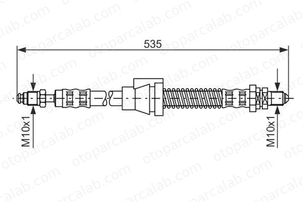 BOSCH 1 987 476 604 Fren Hortumu Ön Sağ veya Sol FORD KA 1987476604 T24031