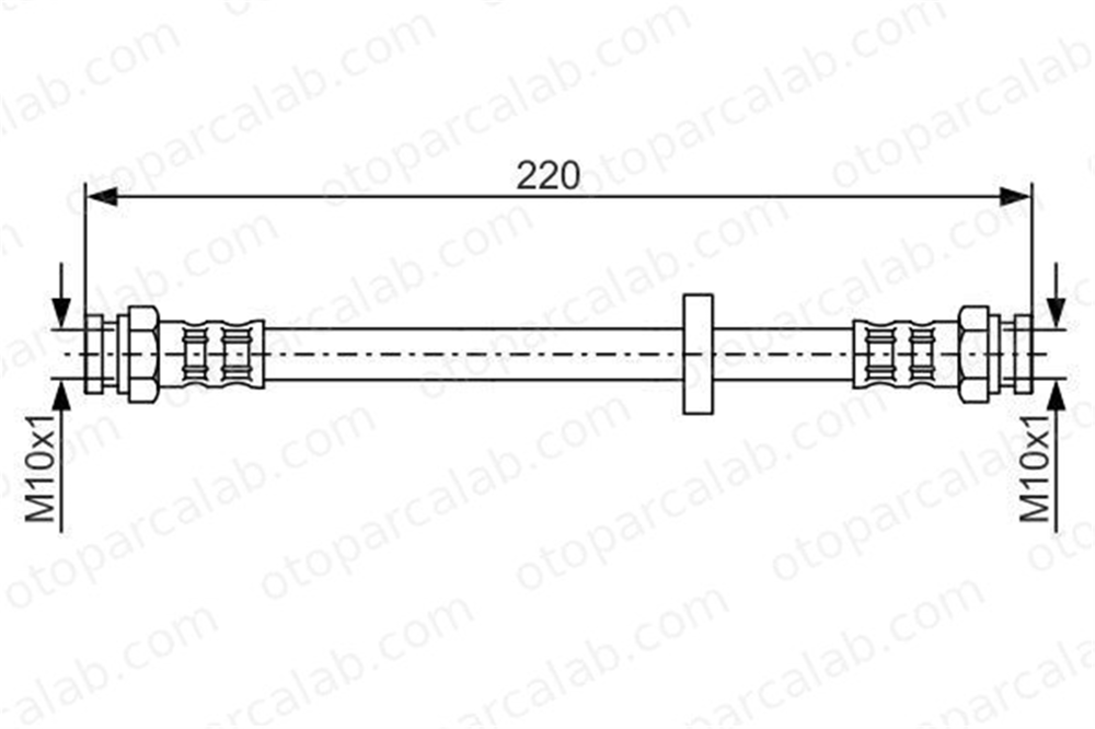 BOSCH 1 987 476 633 Fren Hortumu Arka Sağ veya Sol FIAT TEMPRA S.W. TIPO 1987476633 7619751