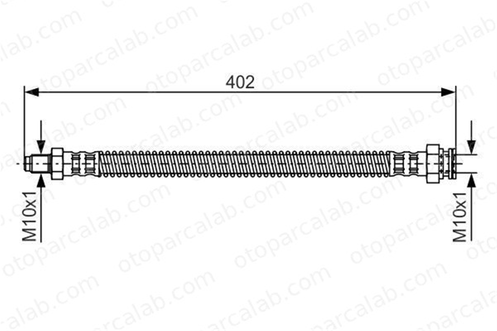 BOSCH 1 987 476 667 Fren Hortumu Ön Sağ veya Sol PEUGEOT 305 II 305 II Break T61082 480626