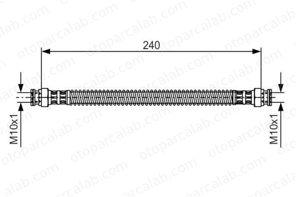 BOSCH 1 987 476 676 Fren Hortumu Arka Sağ veya Sol CITROËN XSARA XSARA Break 1987476676 T61038