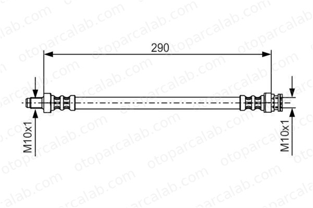 BOSCH 1 987 476 688 Fren Hortumu Arka Sağ veya Sol FIAT DUCATO Panorama DUCATO Platform şasi 1987476688 T23081