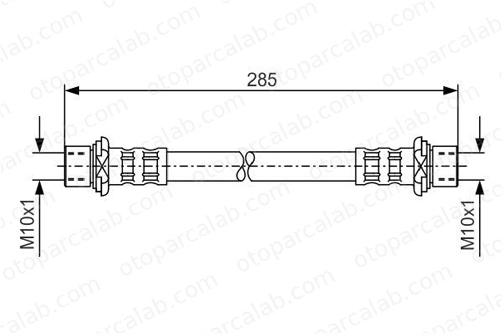 BOSCH 1 987 476 725 Fren Hortumu Arka Sağ veya Sol TOYOTA STARLET LAND CRUISER PRADO 1987476725 T83084