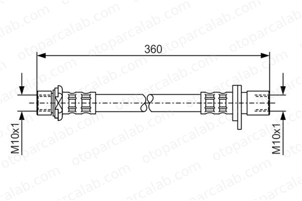 BOSCH 1 987 476 726 Fren Hortumu Arka Sol TOYOTA CARINA E VI CARINA E VI Sedan 1987476726 T83002